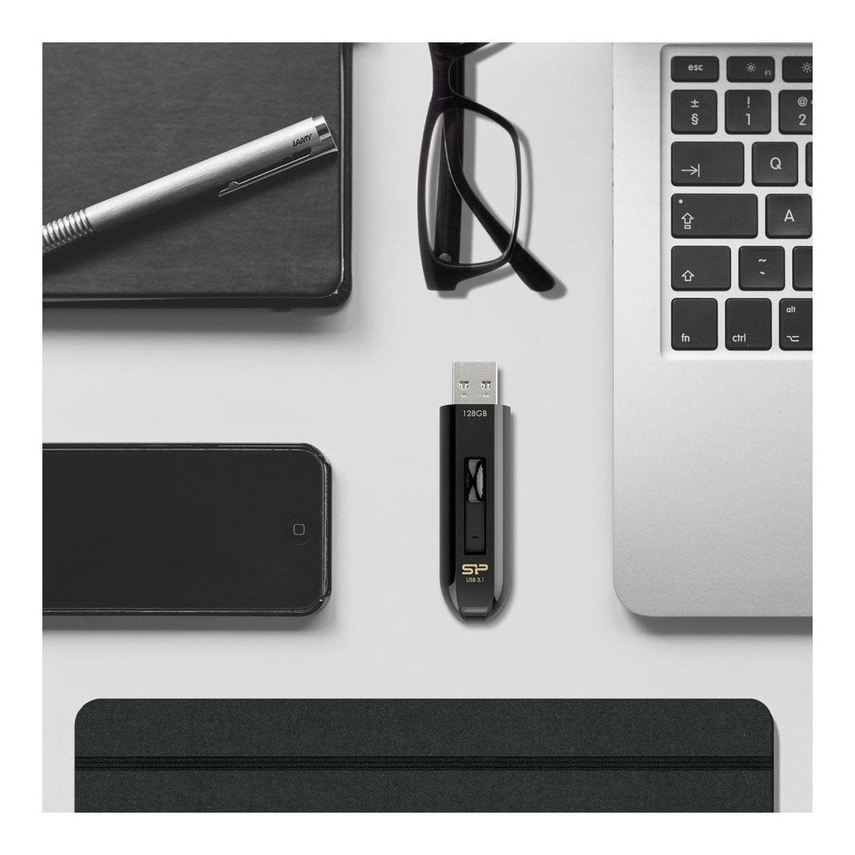 Silicon Power Blaze B21 128GB Black USB Flash Drive SP128GBUF3B21V1K