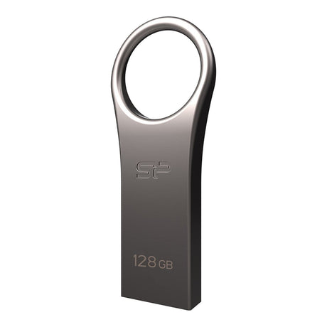 Silicon Power Jewel J80 128GB Titanium USB Flash Drive SP128GBUF3J80V1T