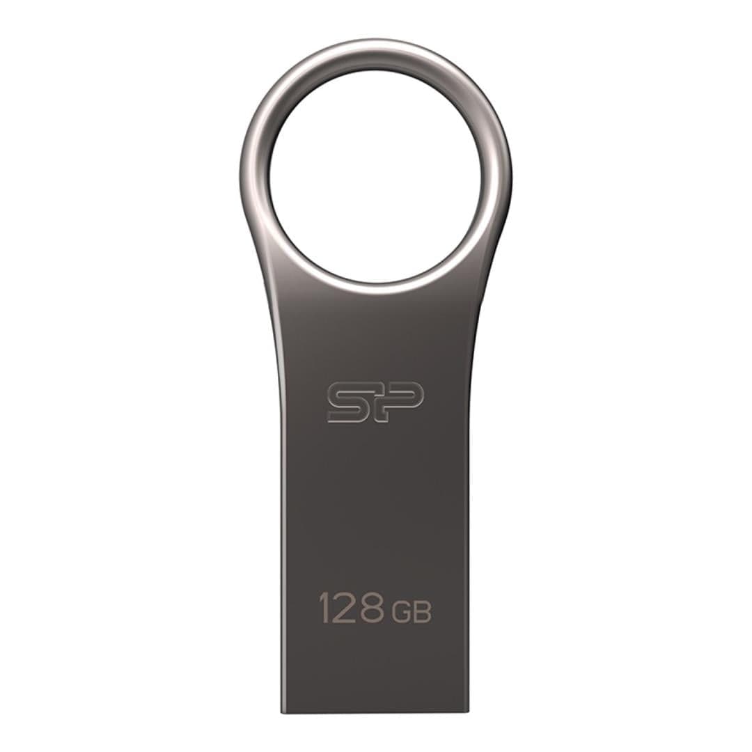 Silicon Power Jewel J80 128GB Titanium USB Flash Drive SP128GBUF3J80V1T