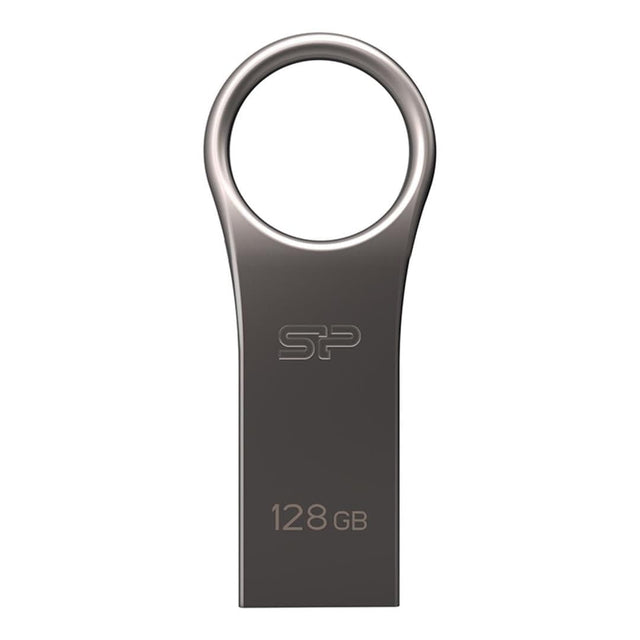 Silicon Power Jewel J80 128GB Titanium USB Flash Drive SP128GBUF3J80V1T