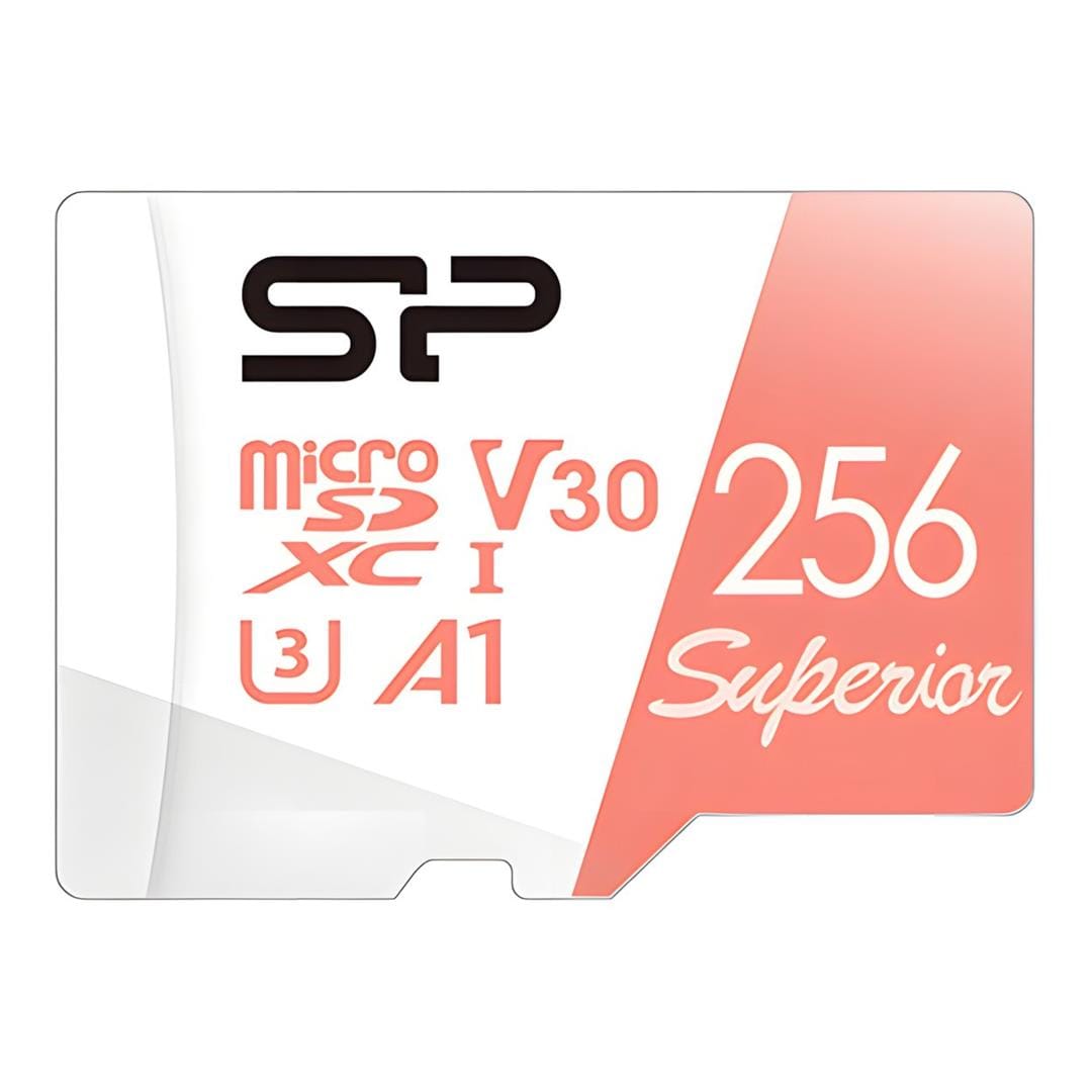 Silicon Power Superior 256GB MicroSDXC UHS-I Class 10 Memory Card SP256GBSTXDV3V20SP