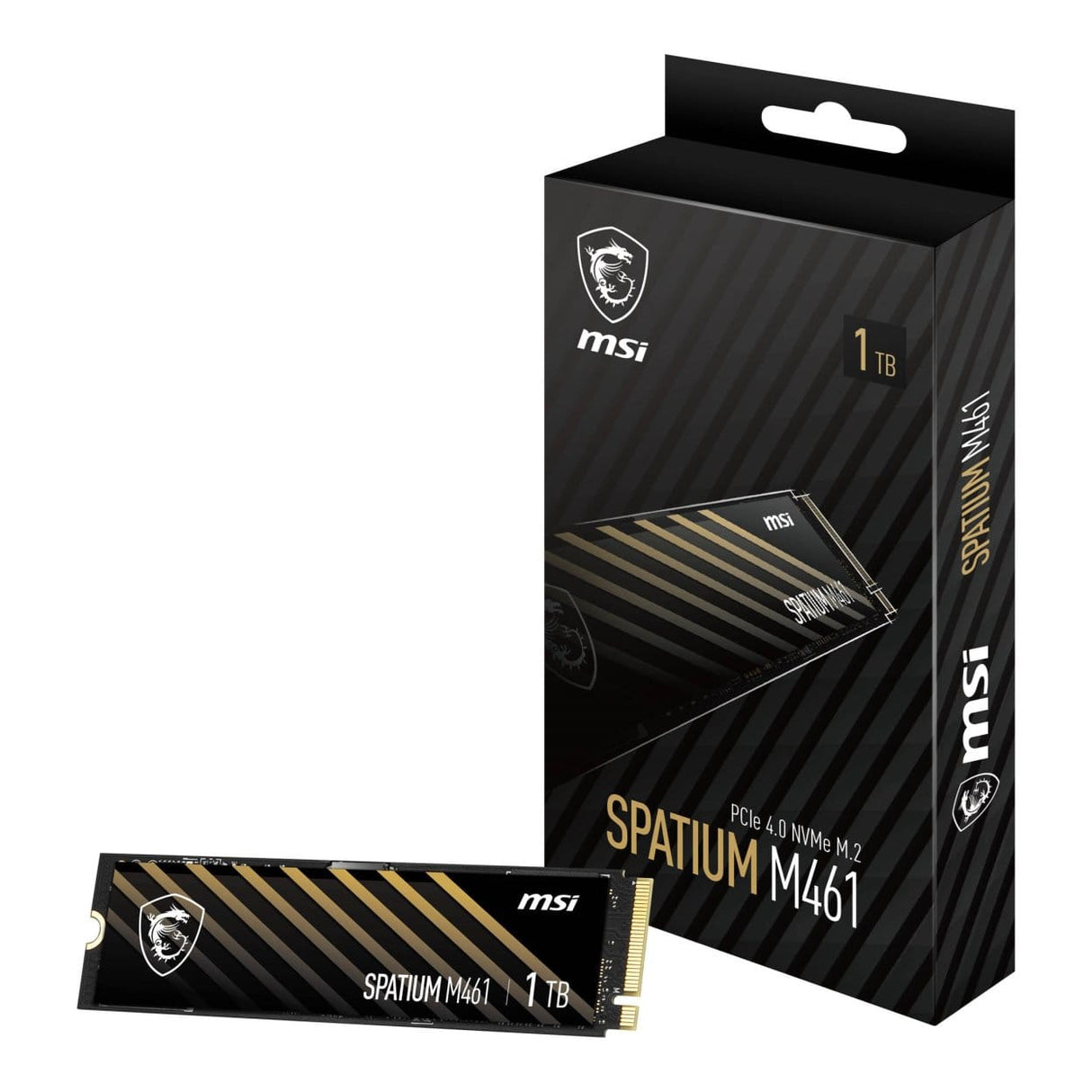 MSI Spatium M461 1TB M.2 PCIe 4.0 NVMe 3D NAND Internal SSD