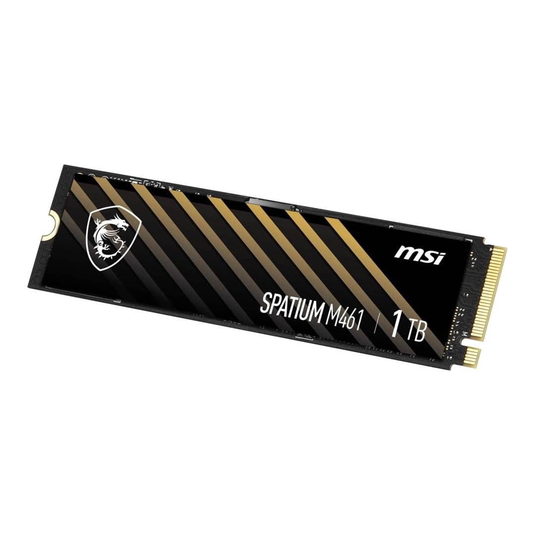 MSI Spatium M461 1TB M.2 PCIe 4.0 NVMe 3D NAND Internal SSD