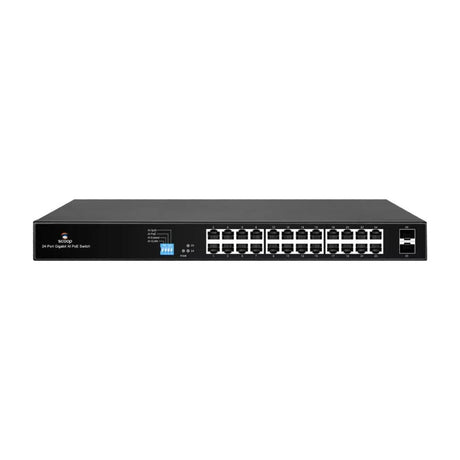 Scoop 24-port 250W 2x SFP Gigabit AI PoE Network Switch SPS-24G2S
