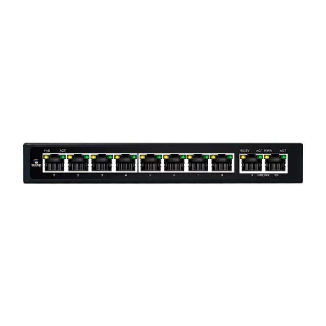 Scoop 10-port 96W Fast Ethernet AI PoE Network Switch SPS-8F2F