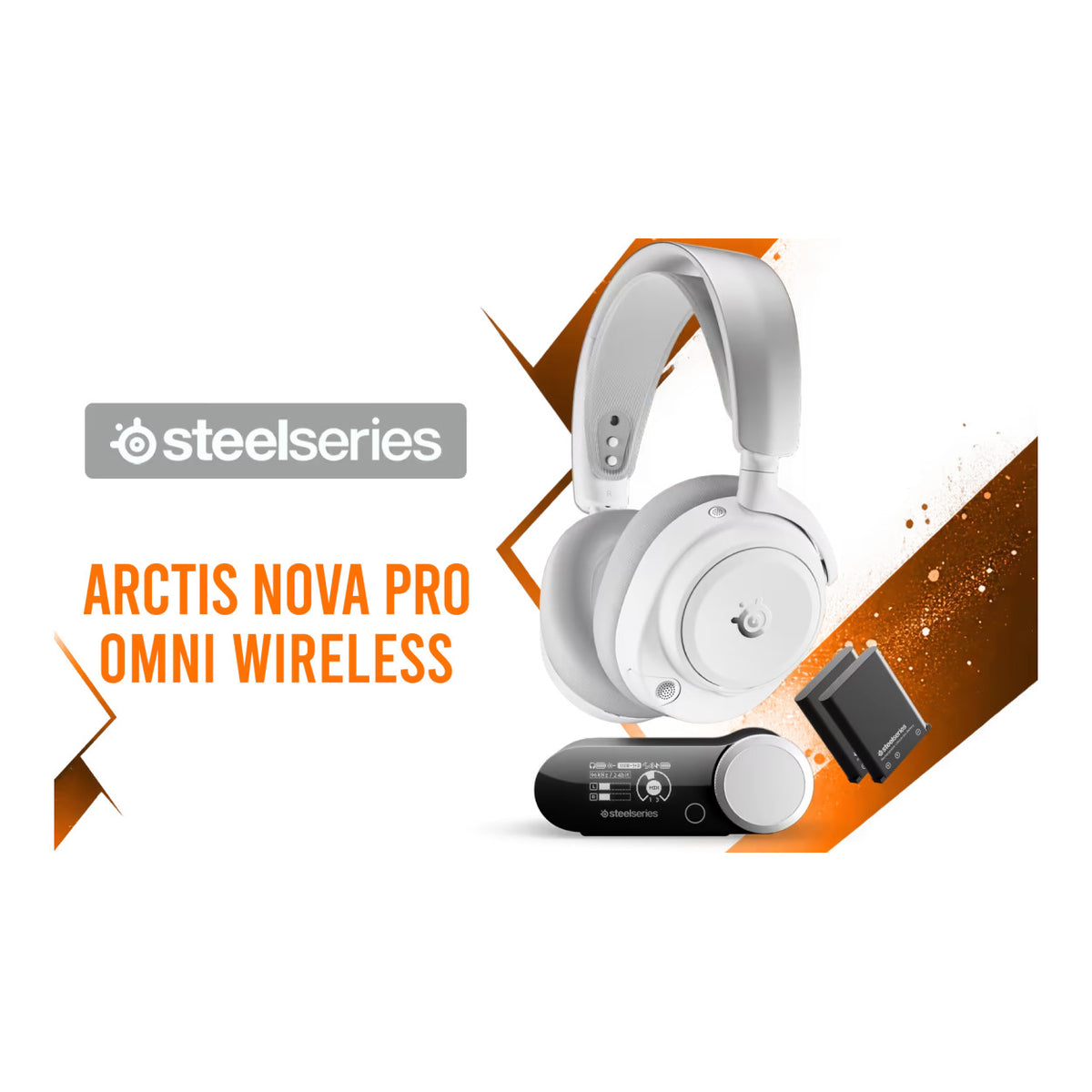 SteelSeries Arctis Nova Pro Omni Wireless Gaming Headset - White SS-61722