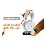 SteelSeries Arctis Nova Pro Omni Wireless Gaming Headset - White SS-61722