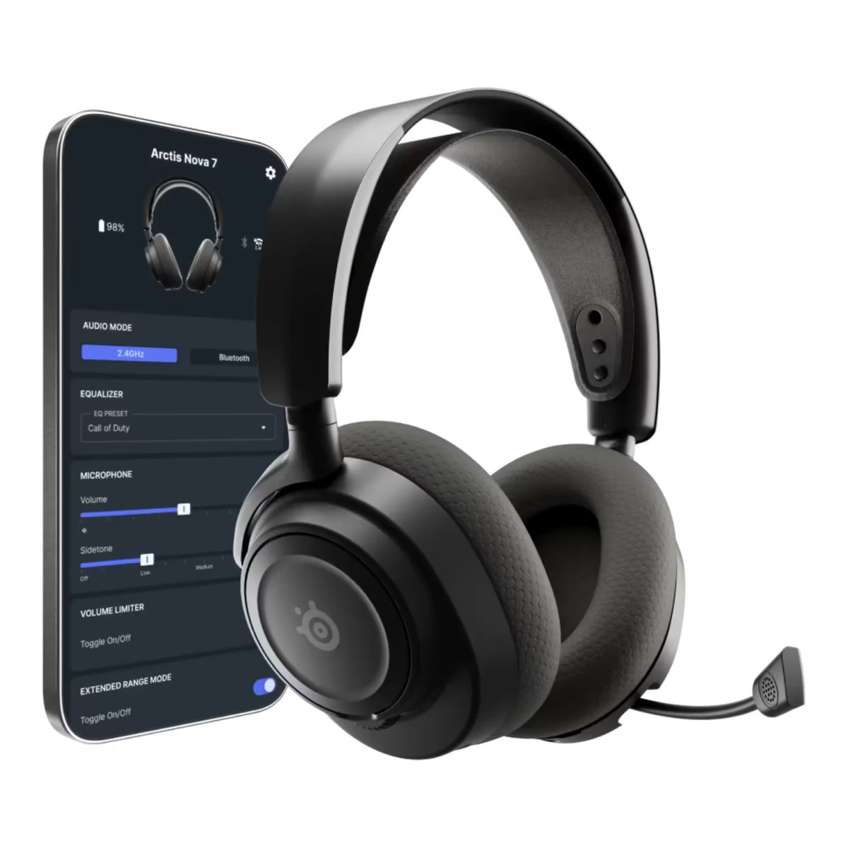 SteelSeries Arctis Nova 7 Gen 2 Wireless Gaming Headset - Black SS-61730