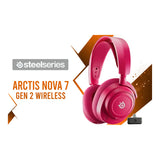 SteelSeries Arctis Nova 7 Gen 2 Wireless Gaming Headset - Magenta SS-61732