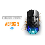 SteelSeries Aerox 5 Wireless Gaming Mouse - Black SS-62406