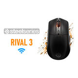 SteelSeries Rival 3 Gen 2 Wireless Gaming Mouse - Black SS-62523