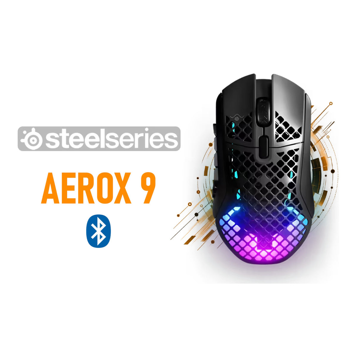 SteelSeries Aerox 9 Wireless Gaming Mouse - Black SS-62618