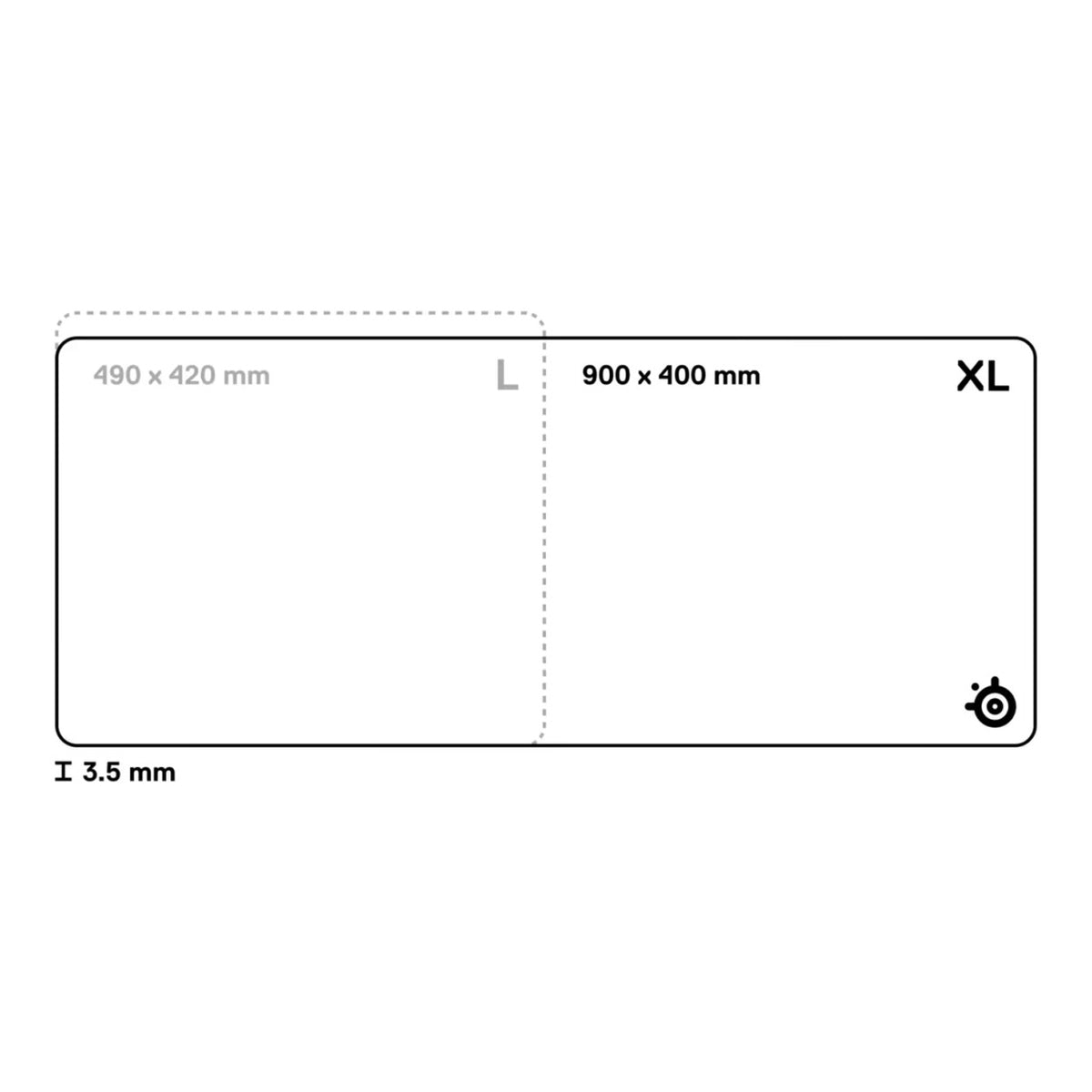 SteelSeries QcK Performance Speed Mouse Pad - XL Black SS-63431