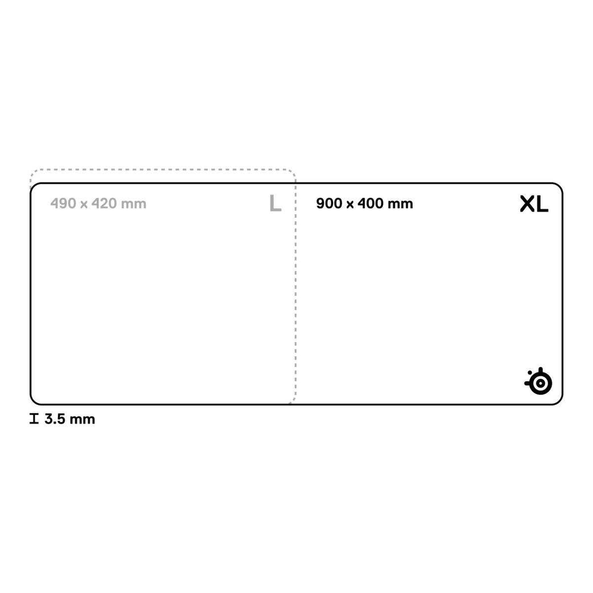 SteelSeries QcK Performance Control Mouse Pad - XL Black SS-63435