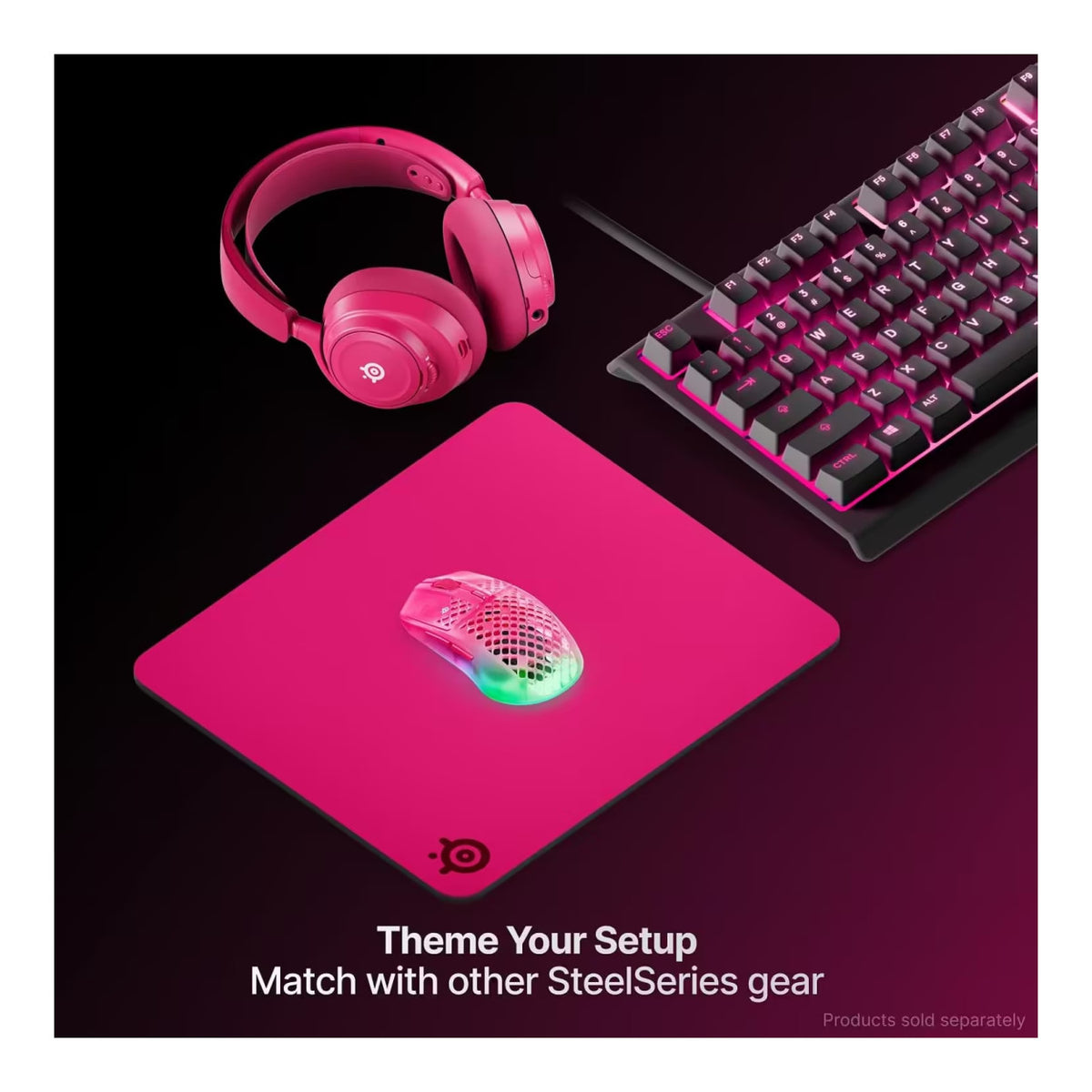SteelSeries QcK Heavy Gaming Mouse Pad - L Magenta SS-63479
