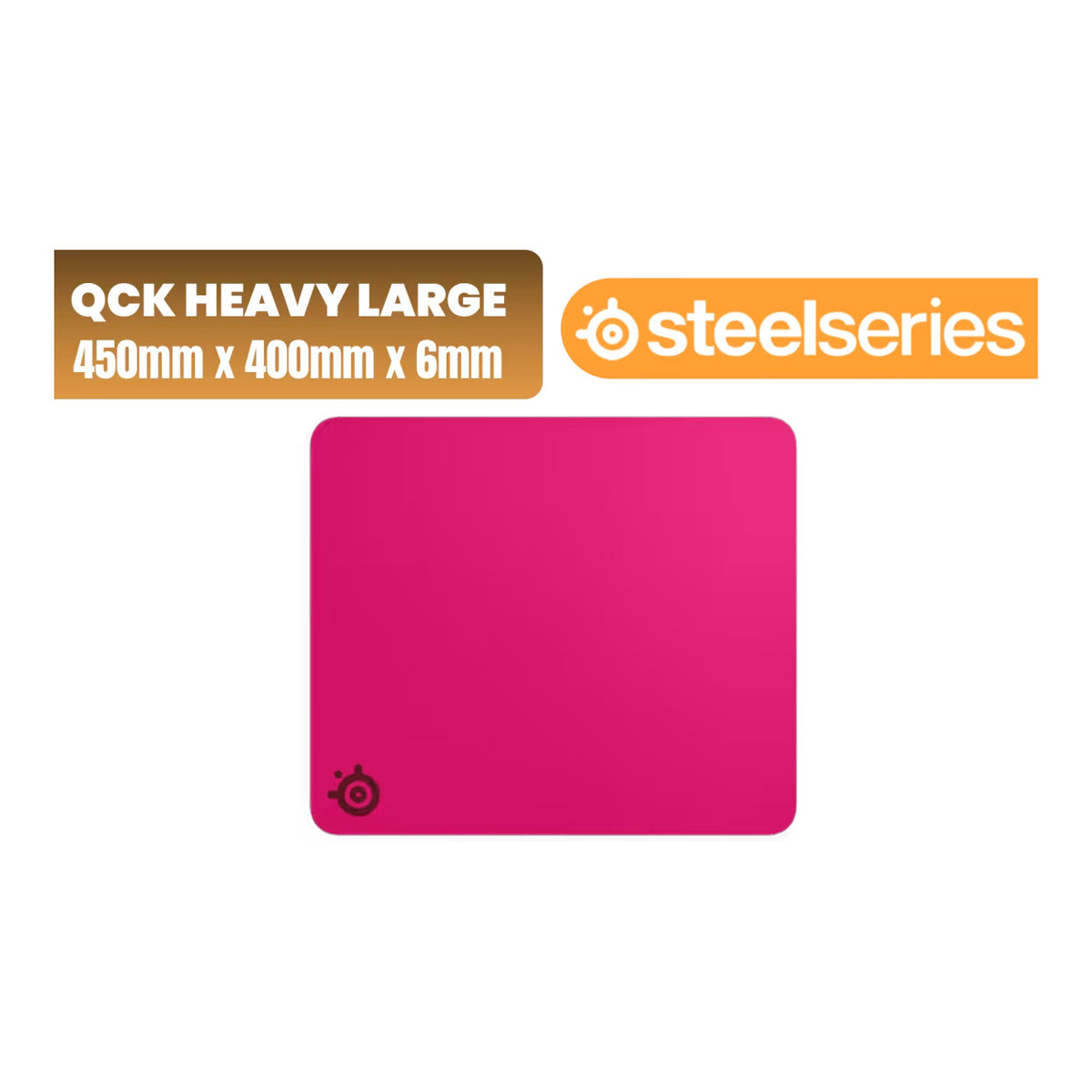 SteelSeries QcK Heavy Gaming Mouse Pad - L Magenta SS-63479