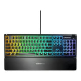 SteelSeries Apex 3 RGB Wired Gaming Keyboard - Whisper Quiet Switches SS-64795