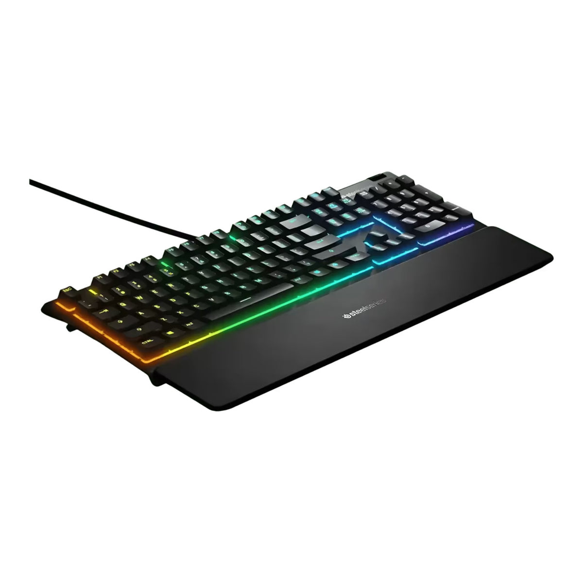 SteelSeries Apex 3 RGB Wired Gaming Keyboard - Whisper Quiet Switches SS-64795
