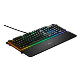 SteelSeries Apex 3 RGB Wired Gaming Keyboard - Whisper Quiet Switches SS-64795