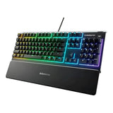 SteelSeries Apex 3 RGB Wired Gaming Keyboard - Whisper Quiet Switches SS-64795