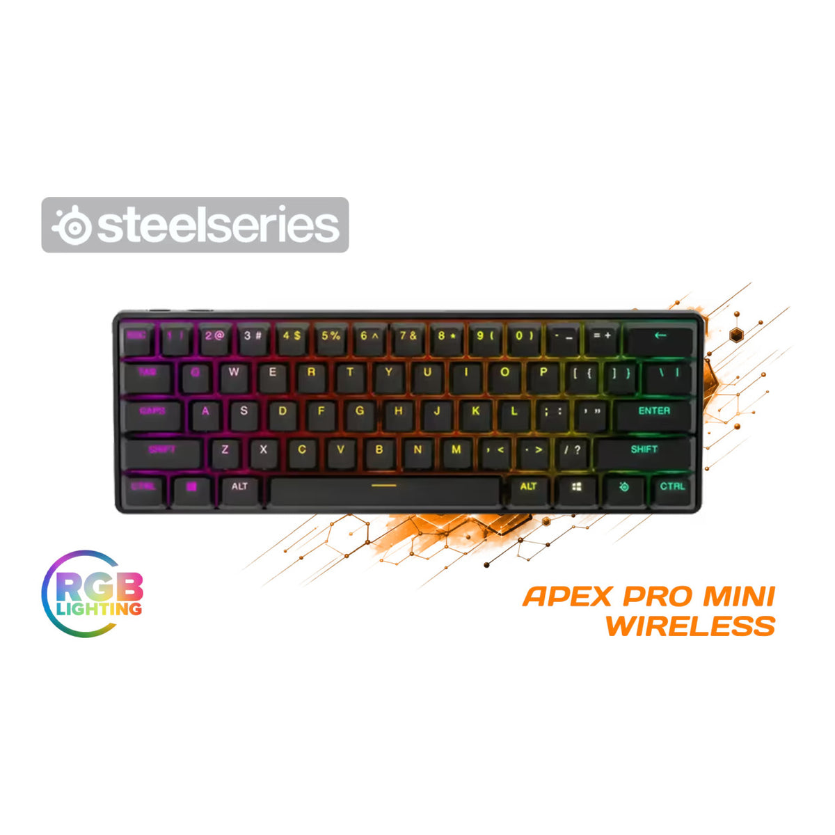 SteelSeries Apex Pro Mini RGB Wireless Gaming Keyboard SS-64842