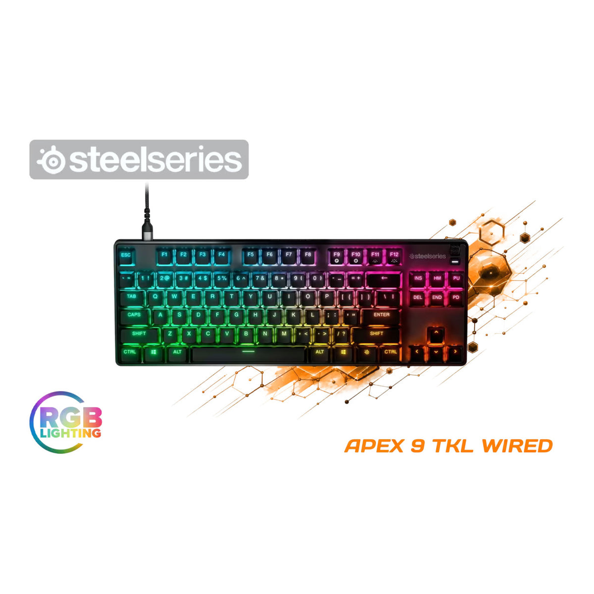 SteelSeries Apex 9 TKL RGB Hot-swap Wired Gaming Keyboard SS-64847