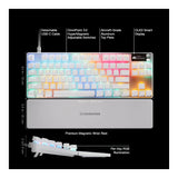SteelSeries Apex Pro TKL Gen 3 RGB Wired Gaming Keyboard White - HyperMagnetic Switches SS-64898