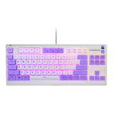 SteelSeries Apex 3 TKL RGB Wired Gaming Keyboard Amethyst - Whisper Quiet Switches SS-64951