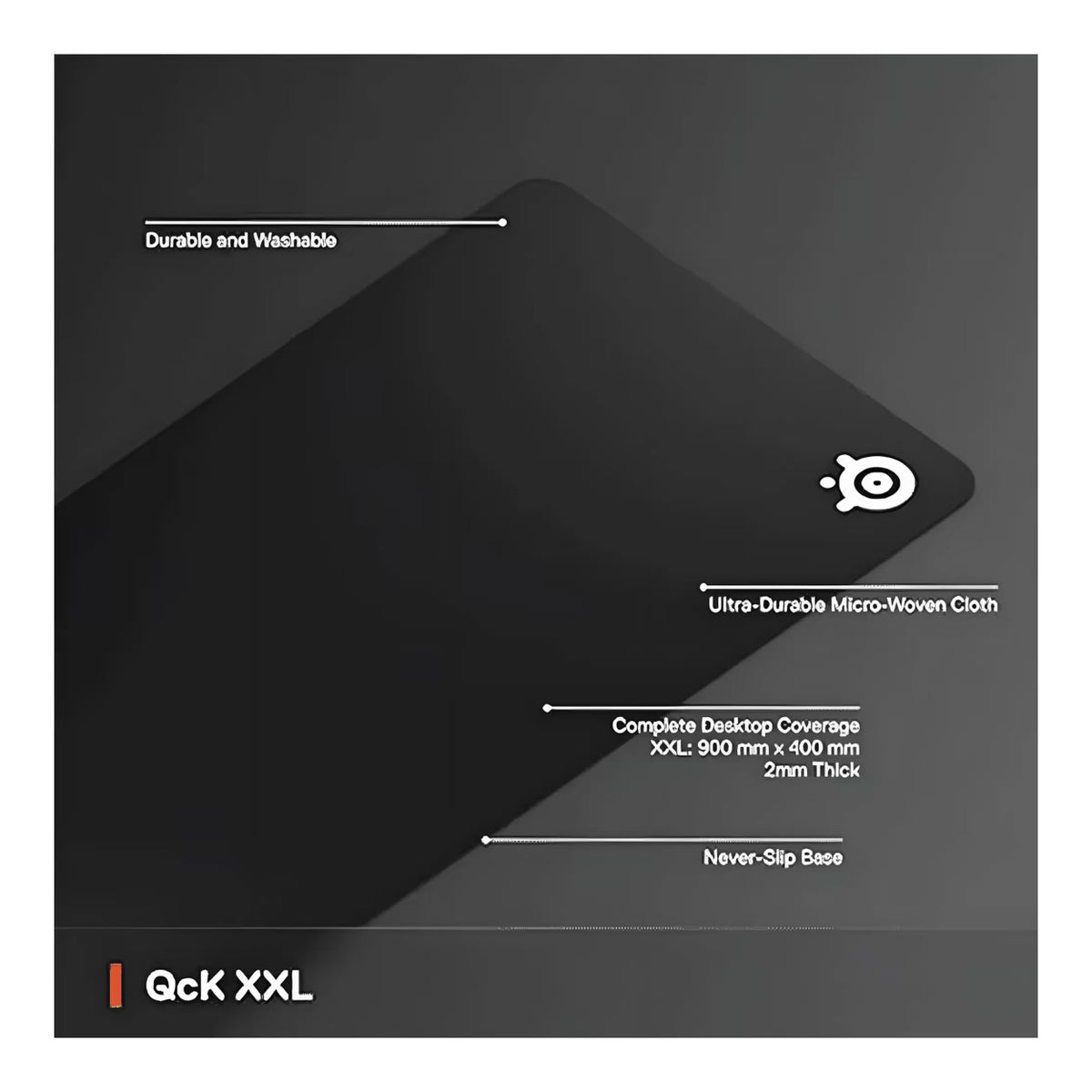 SteelSeries QcK Gaming Mouse Pad - XXL Black SS-67500