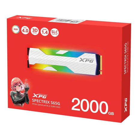 ADATA SPECTRIX S65G M.2 2TB PCIe 4.0 NVMe Internal SSD SSPECTRIXS65G-2000G-CI