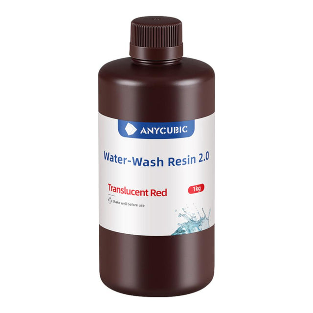 Anycubic Water-Wash Resin 2.0 1Kg - Translucent Red SSX2TR-10