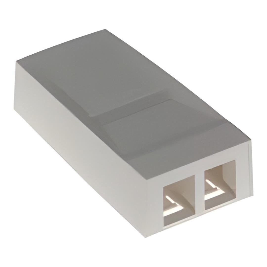 Molex 2-port Synergy Surface Box Unloaded White SSY-00014-02