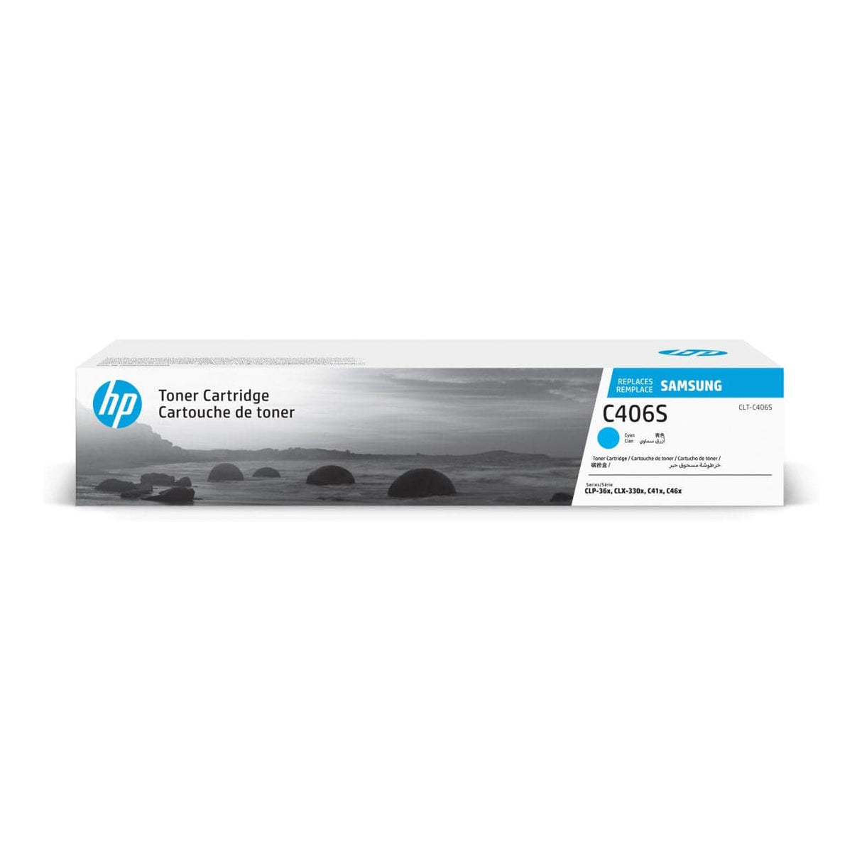 Samsung CLT-C406S Cyan Toner Cartridge 1000 Pages Original ST984A Single-pack