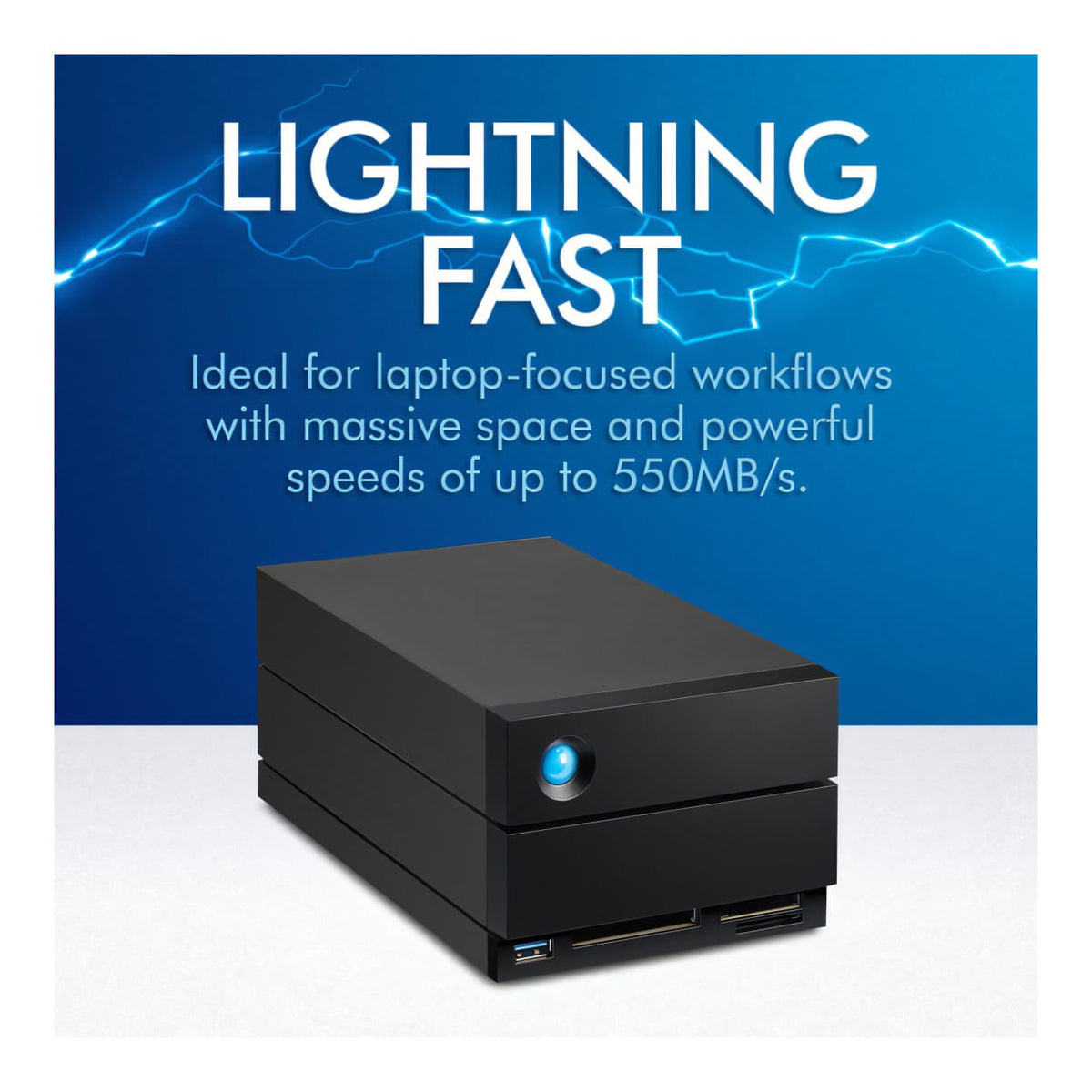 LaCie 48TB 2big Dock 2-Bay Thunderbolt 3 RAID Array STLG48000400
