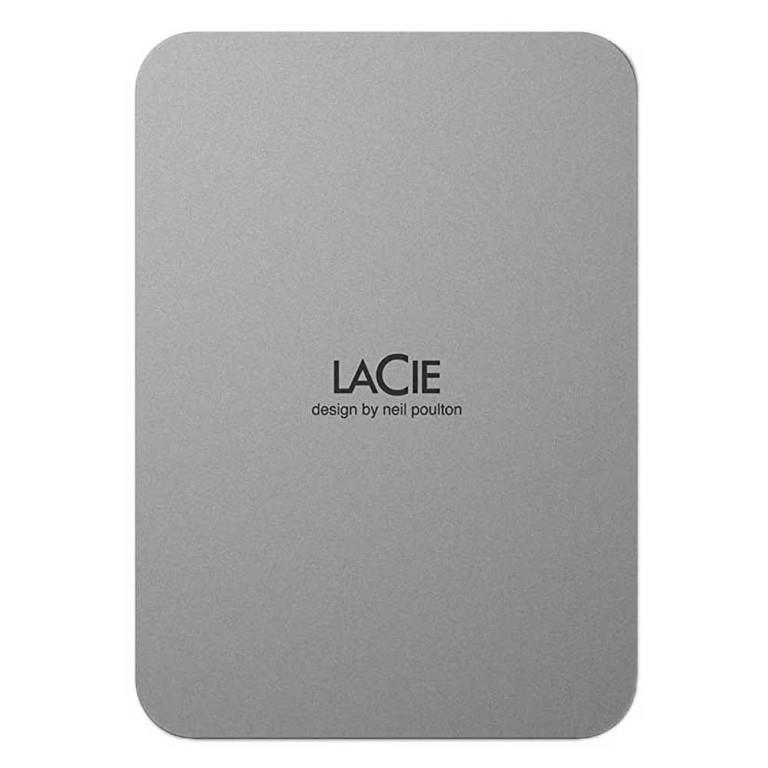 LaCie 1TB Aluminum Enclosure External Hard Drive Silver STLP1000400