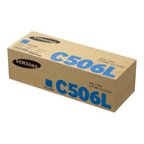 Samsung CLT-C506L Cyan Toner Cartridge 3,500 Pages Original SU040A Single-pack