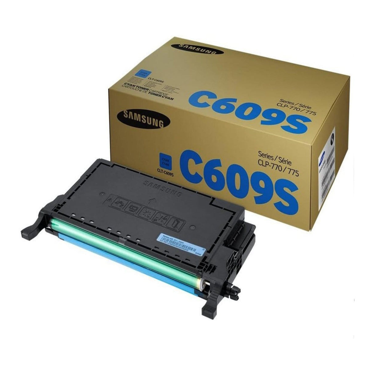 Samsung CLT-C609S Cyan Toner Cartridge 7,000 Pages Original SU086A Single-pack