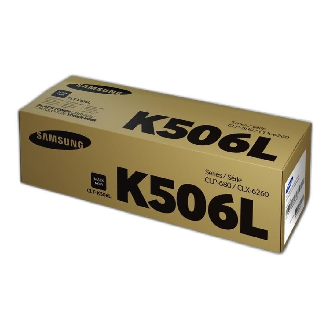 Samsung CLT-K506L Black Toner Cartridge 6,000 Pages Original SU173A Single-pack