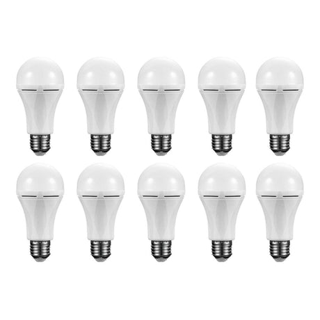 Switched 9W A60 Rechargeable Fast Charge E27 LED Lightbulbs 10-pack - Warm White SWD-35-E27RF-WW-10P