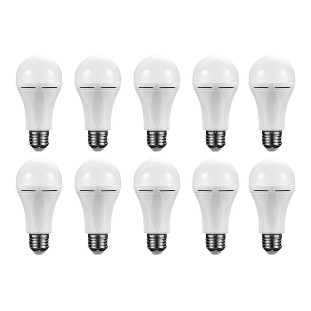Switched 9W A60 Rechargeable Fast Charge E27 LED Lightbulbs 10-pack - Warm White SWD-35-E27RF-WW-10P