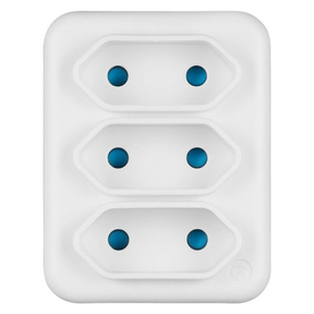 Switched 3-way Top Loader Euro Socket Adapter SWD-72004-WT