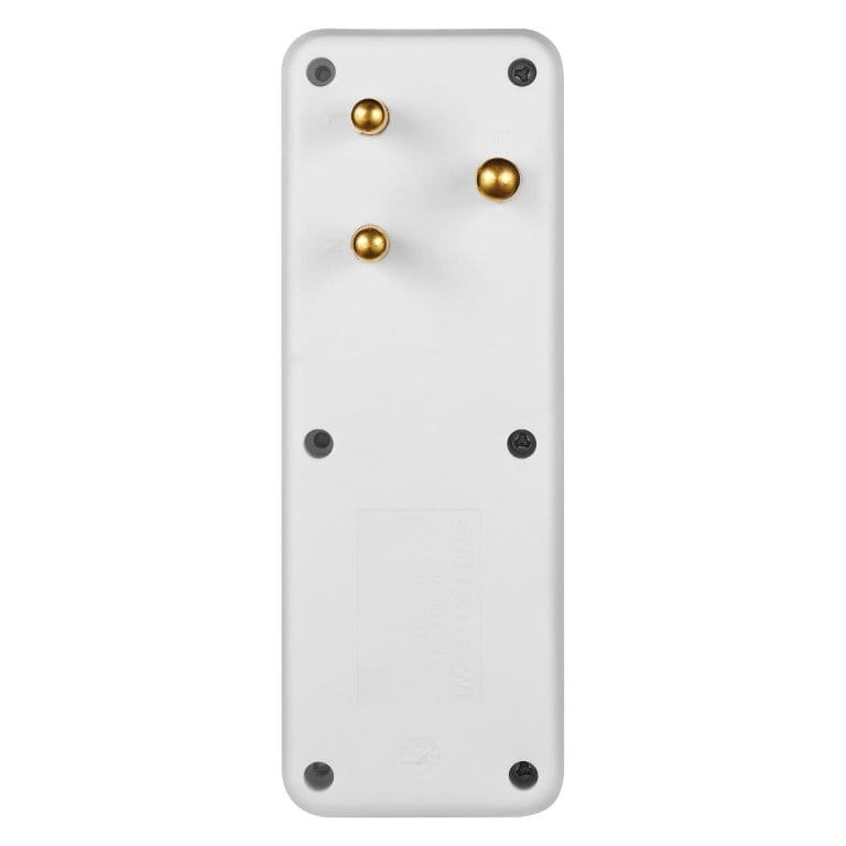 Switched 4-way Medium Surge Protection Adapter with Schuko White SWD-72013-S-WT