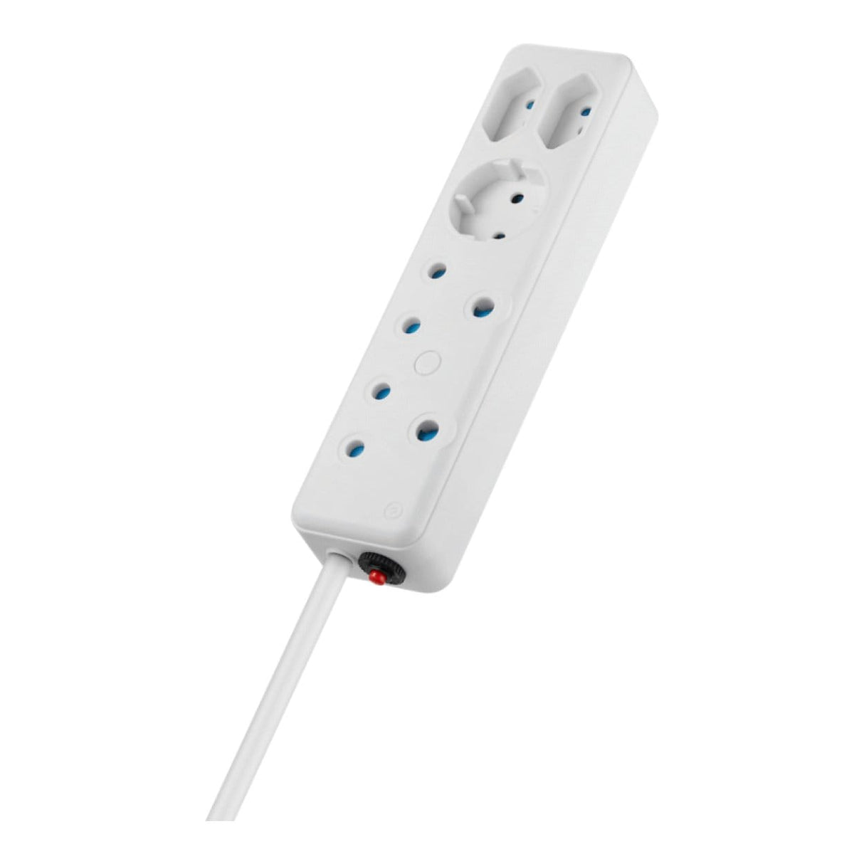 Switched 5-Way Multiplug White SWD-75018-05-WT