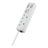 Switched 5-Way Multiplug White SWD-75018-05-WT
