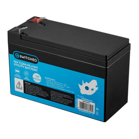 Switched LifePo4 7.2Ah 12V Battery SWD-8712