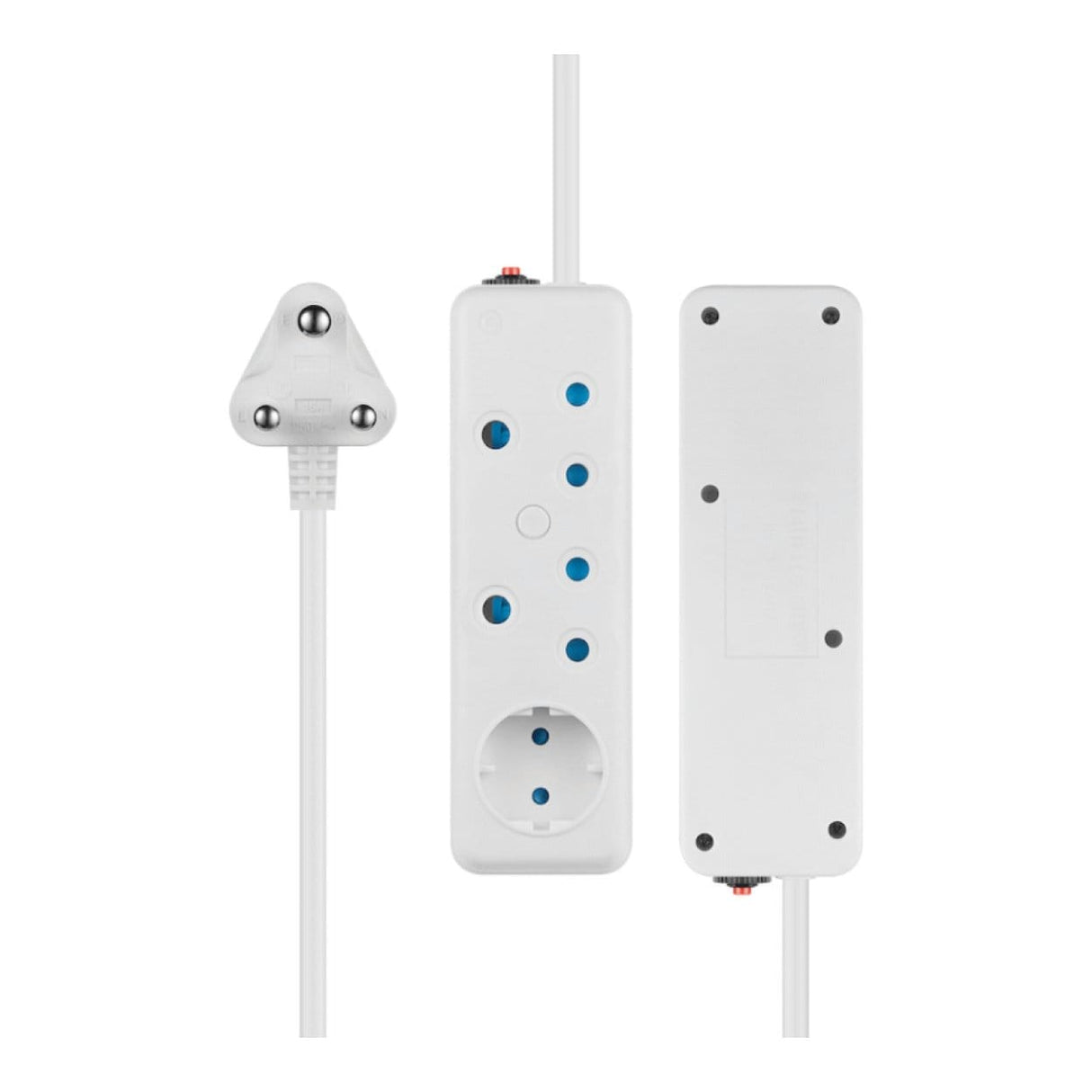 Switched 3-Way Multiplug White SWD-75017-05-WT