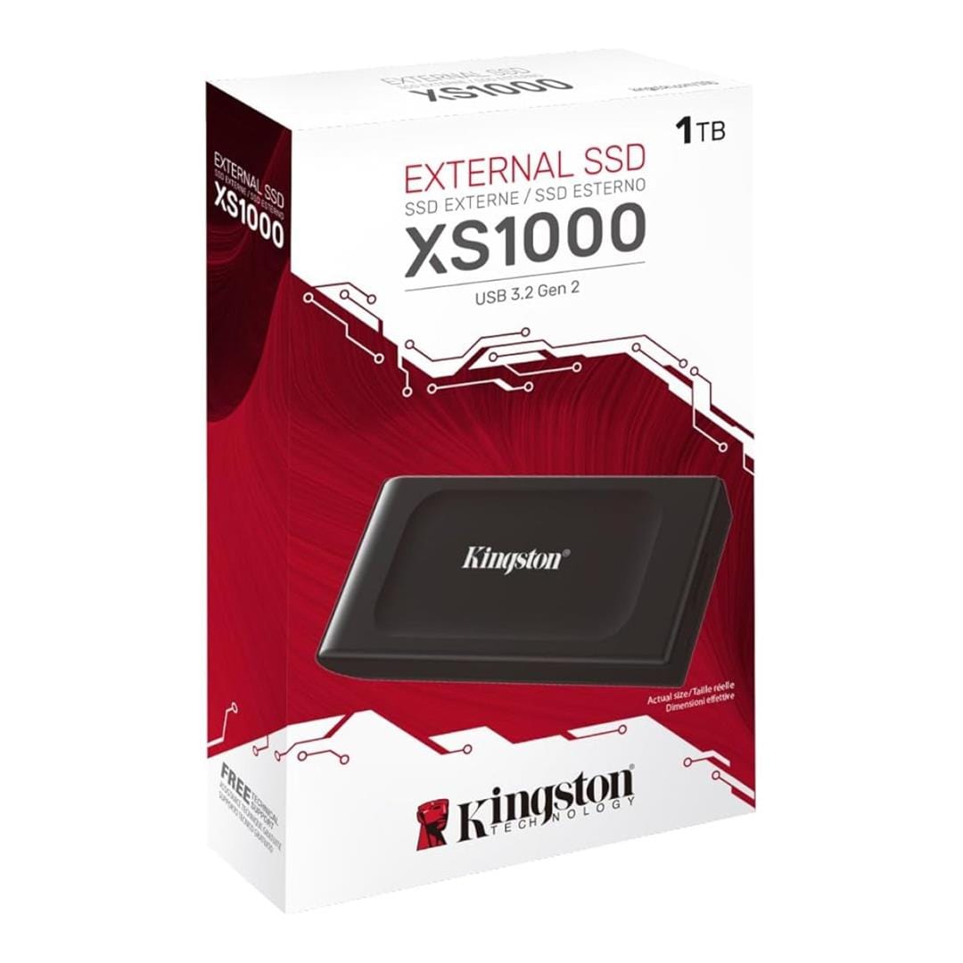Kingston XS1000 1TB Portable External SSD Black SXS1000/1000G