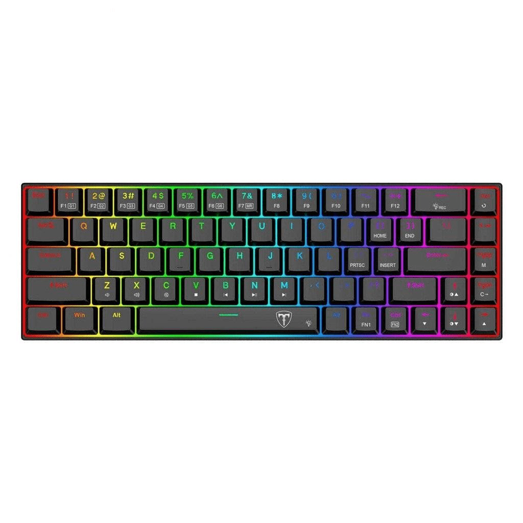 T-Dagger Kiva 68Key Blue Switch RGB Low Profile Gaming Mechanical Keyb ...