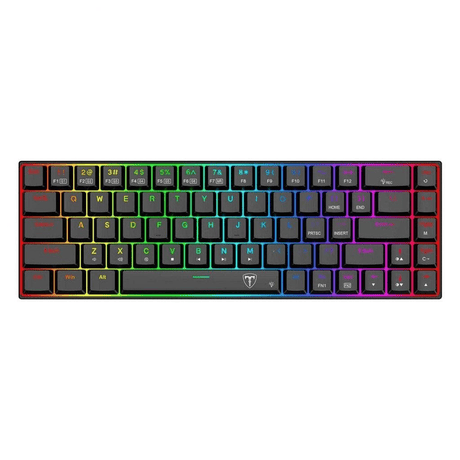 T-Dagger Kiva 68Key Blue Switch RGB Low Profile Gaming Mechanical Keyboard T-TGK322RGB-BL