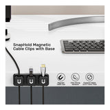 Unitek SnapHold Magnetic Cable Clips with Base T1117ABK01